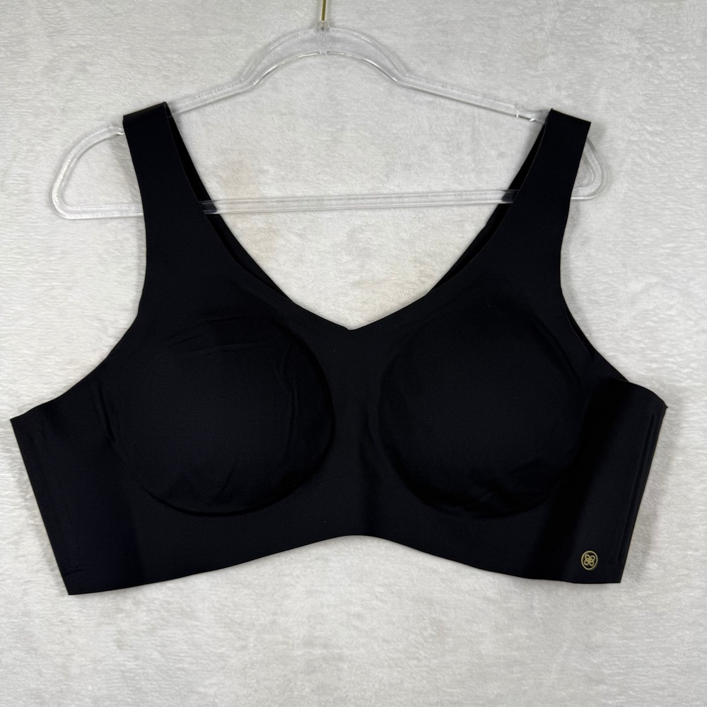 Honeylove‎ Silhouette Bra Black Seamless Wireless Support LWBR0101 Womens 3X
